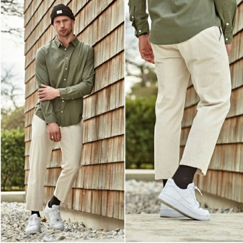 I Love Ugly Kobe Slim Linen Pants XXL